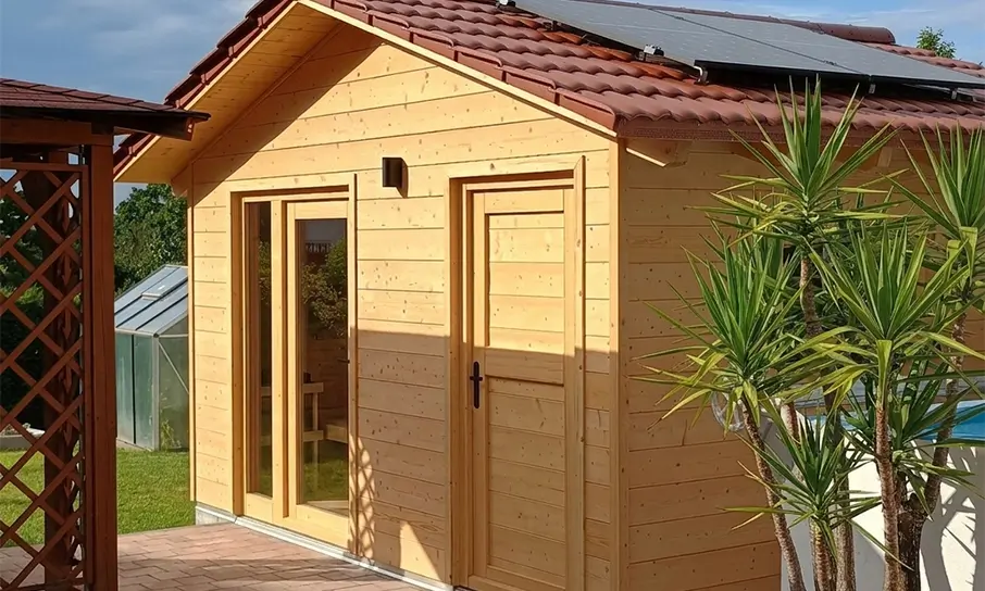 Hütte aus KVH & NF-Fasebrettern 