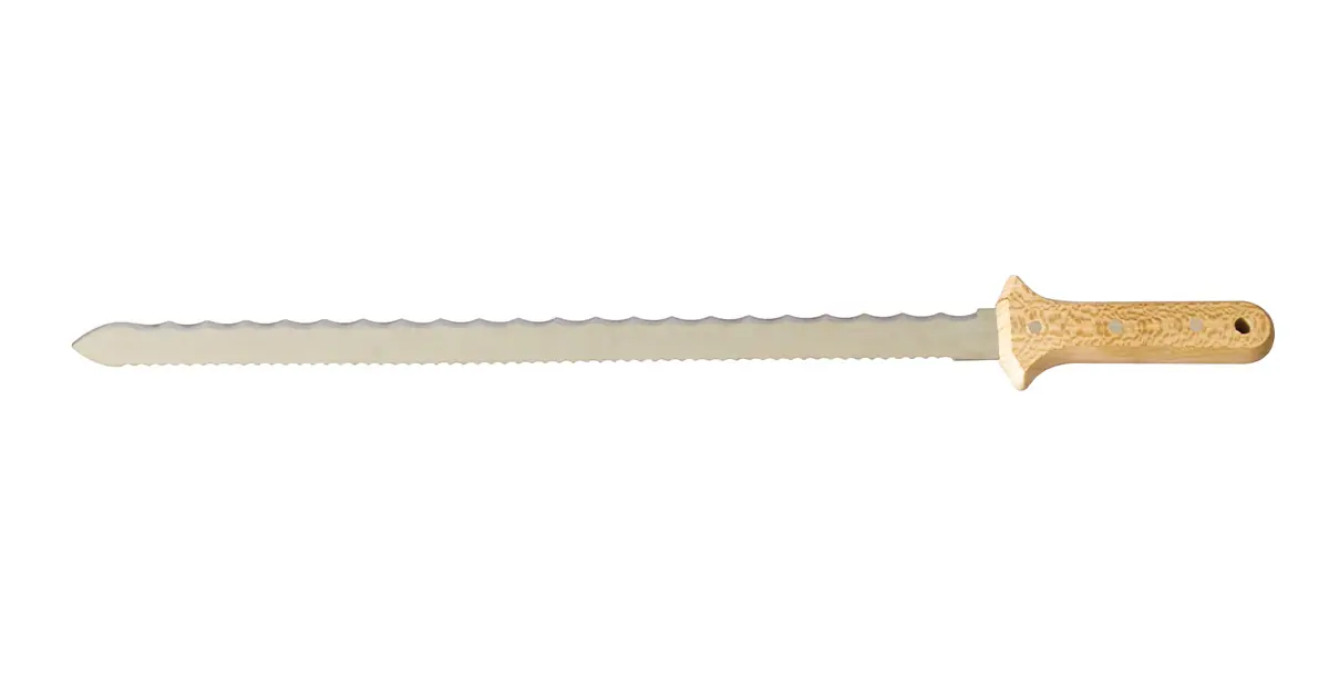 Dämmstoffmesser mit Wellenschliff