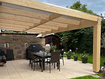 Terrassenüberdachung BSH Fichte