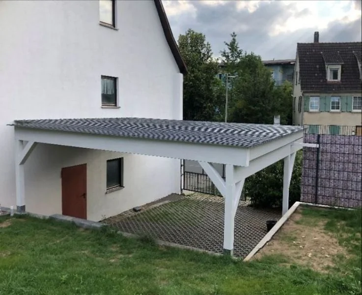 Carport aus BSH und KVH