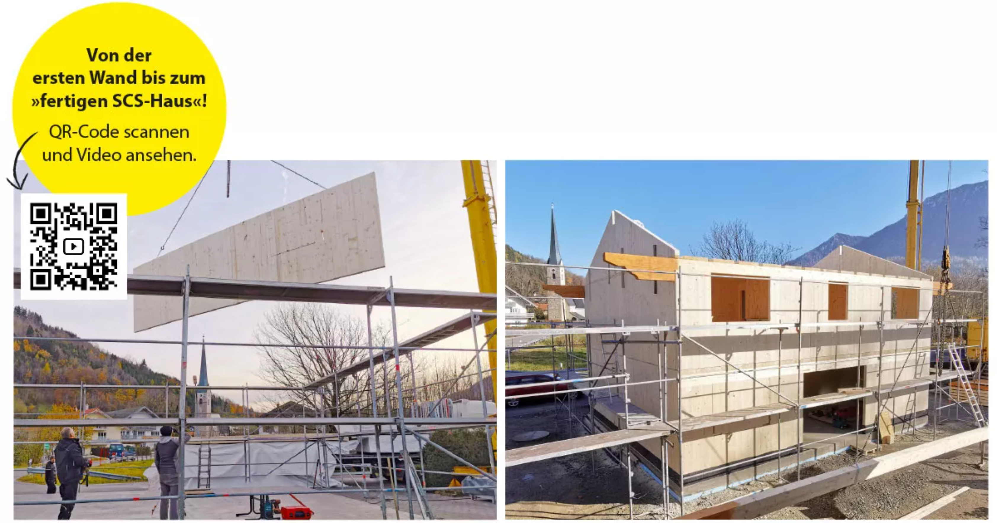 Fertiges Haus in BSP Bauweise