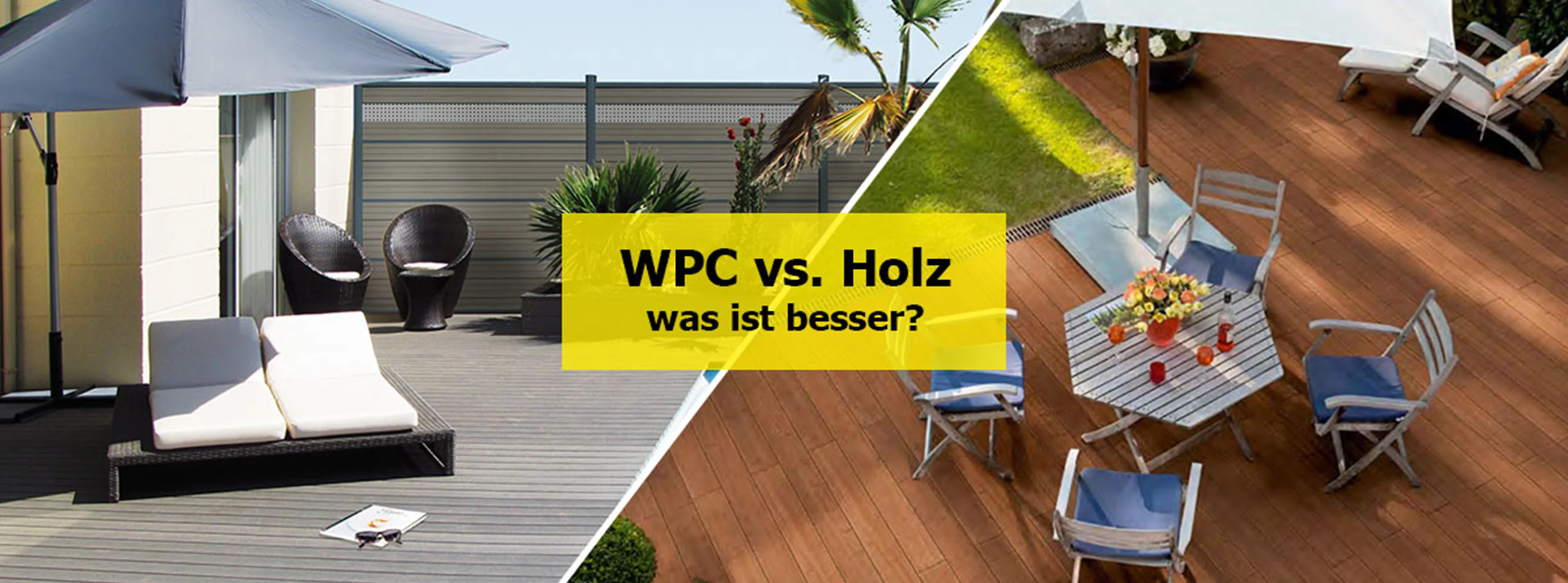 WPC vs. Holz Terrasse