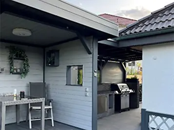 Überdachung für Outdoorküche