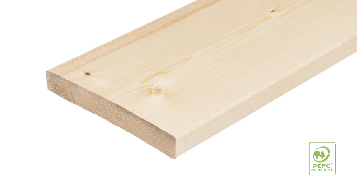 Glattkantbrett nord. Fichte