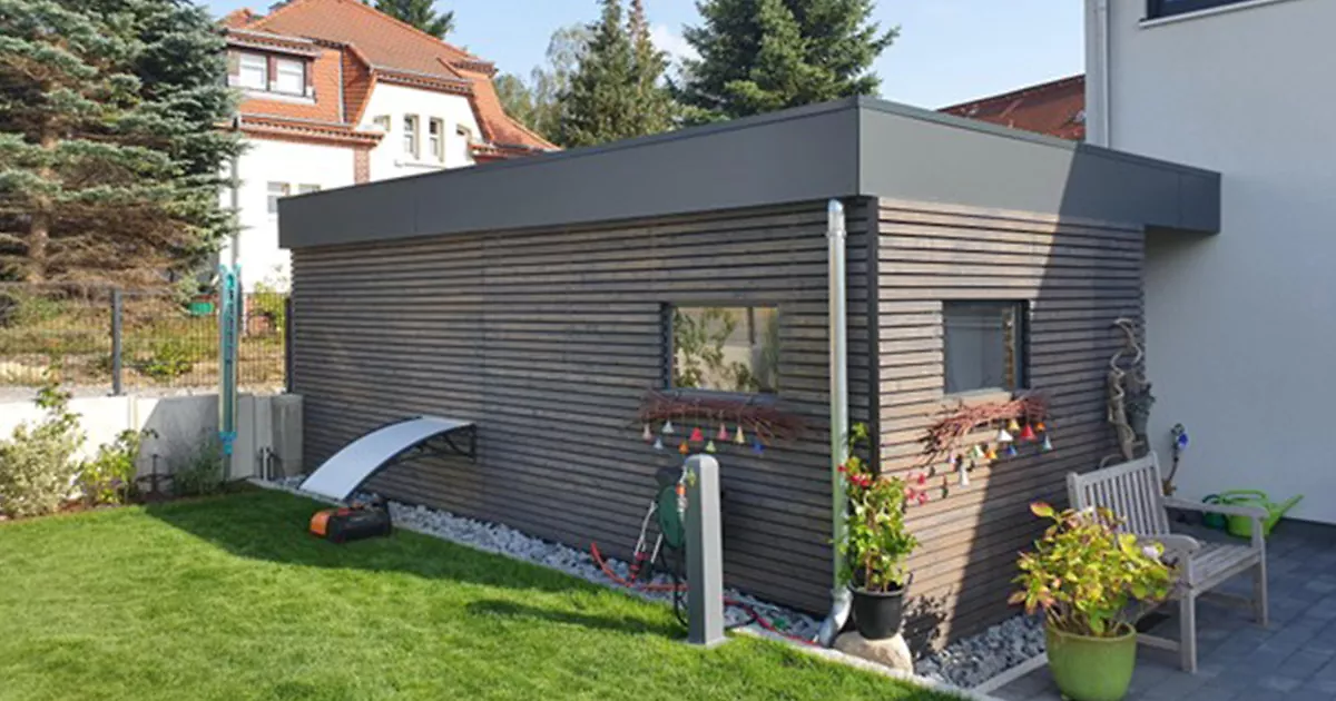 Rhombusleisten als Fassadenverkleidung