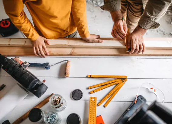 Werkzeug Carport Aufbau