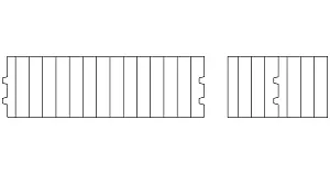 Profil: Doppelte Nut und Feder (DNF)